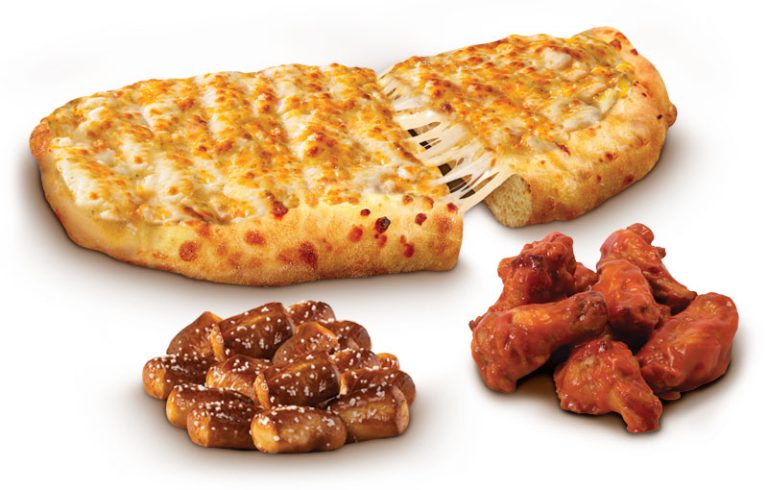 Greco PIzza, Cheese Bread, Pretzel Bites and Chicken Wings